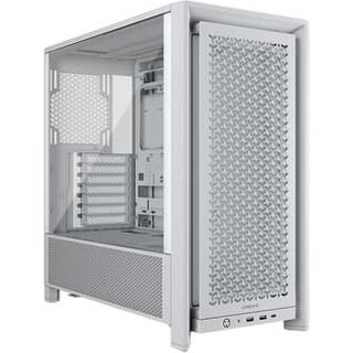 Gabinete Corsair Frame 4000D RS, Mid Tower, ATX, Lateral em Vidro, Modular High, Airflow, 3x FANs, Branco - CC-9011313-WW