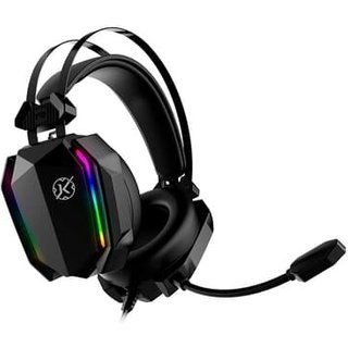 Headset Gamer Kalkan Hugin, RGB, Adaptador USB Tipo-C, Preto - KLK00021