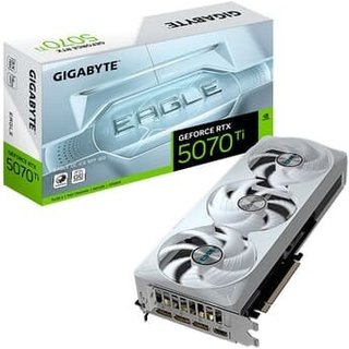 Placa de Vídeo Gigabyte RTX 5070 Ti EAGLE OC ICE SFF 16G NVIDIA GeForce, 16GB GDDR7, 256bits, RGB, DLSS, Ray Tracing - 9VN507TEOI-00-G10