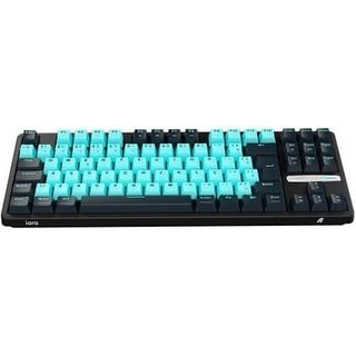 Teclado Gamer Aplus Gasket Iara Obsedian Aqua, Iluminaçao Lateral, Hotswap, 80%, Switch Red Huano, Preto - AK400A
