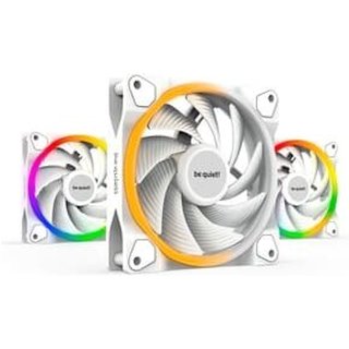 Kit Ventoinhas 3 Unidades Be Quiet! Asas de Luz, 120mm, ARGB, Branco - BL101