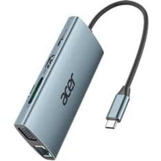 HUB Acer ODK390 USB-C 3.1, 9 em 1, para HDMI, VGA, Ethernet, 3x USB 3.1, USB-C 100W, Cartão SD e Micro SD - GP.DCK11.02C
