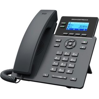 Telefone IP Grandstream, Visor LCD, 4 contas SIP, 2 Linhas, POE, Preto - GRP2602G