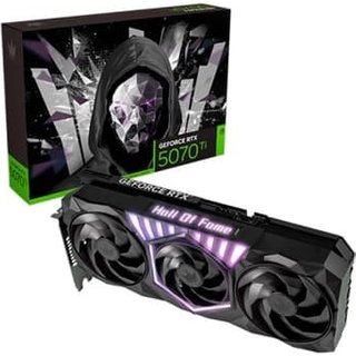 Placa de Vídeo Galax GeForce RTX 5070 Ti HOF Gaming Black NVIDIA Geforce, 16GB, GDDR7, 256-bits, Triple Fan, DLSS 4, DirectX - 527200-0771
