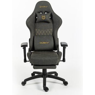 Cadeira Gamer Husky Tempest 4D, Até 145kg, Braços 4D, Almofadas, Reclinável 150º, PU, Descanso para Pés, Cinza - HCG700CZ4D