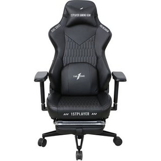 Cadeira Gamer 1STPLAYER DUKE, Até 160kg, Reclinável, Almofadas e Apoio para os Pés, Cilindro de Gás Classe 4, Preta - DUKE-FR-BK