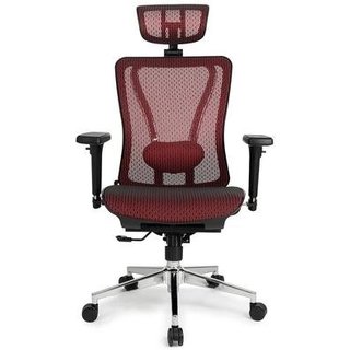 Cadeira de Escritório Ergonômica DT3 Moira, Até 150kg, Apoio de Cabeça e Braço 3D, Cilindro Classe 4, Red - 11216-1