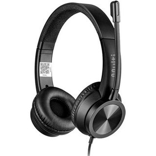 Headset Multilaser HF1100, Drivers 40mm, USB + USB-C, Controle de Volume, Conforto, Preto - PH501