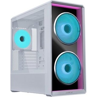 Gabinete Gamer Lian Li Lancool 217, Mid Tower, Lateral em Vidro, Com 3X Fans, Branco - LAN217INFW