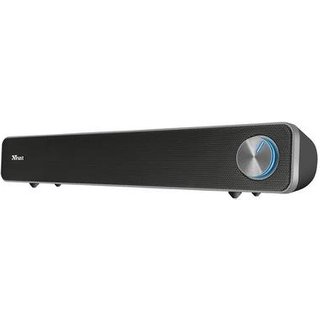 Soundbar Trust Arys, Iluminação LED, Design Compacto, 12W, 3.5mm, USB, Preto - 22946