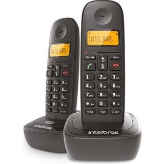 Telefone Sem Fio Intelbras TS 2512, Digital, com Ramal Adicional, Preto - 4122512