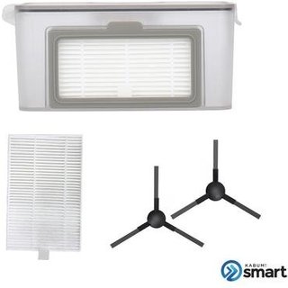 Kit reposição para Robô Aspirador KABUM! smart 100 - 1 Reservatório de Poeira + 5 Filtros HEPA + 2 Pares de Escovas Laterais - KSHPR191