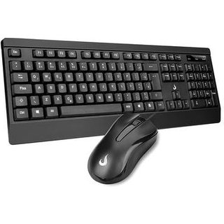 Teclado e Mouse Rise Mode Office OF 02, USB, ABNT2, Preto - RM-TM-02-FB