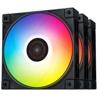 Kit Cooler FAN Gamer com 3 Fans Deepcool FC120, 120mm, RGB, LED, Preto - R-FC120-BKAMN3-G-1