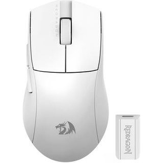 Mouse Gamer Sem Fio Redragon King 4K Pro, Wireless, 26000 DPI, 7 Botões, Branco - M916W-PRO-4K