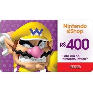 Gift Card Nintendo eShop R$400 - Cartão Presente Digital