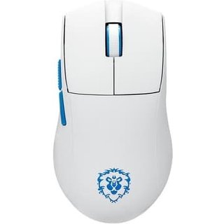Mouse Gamer Sem Fio Redragon King Pro Aliança Do World Of Warcraft, até 26000DPI, Bluetooth e USB Tipo-C, Branco - 6975763145166