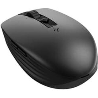 Mouse sem Fio HP 710, Design Ambidestro, com 6 Botões Personalizáveis, 3000 DPI, Bluetooth ou com Dongle, Recarregável, Preto - 6E6F2AA