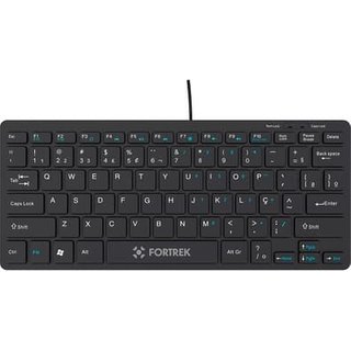 Teclado Mini Office Fortrek K13, USB 2.0, ABNT2, Plug & Play, Preto - 84954