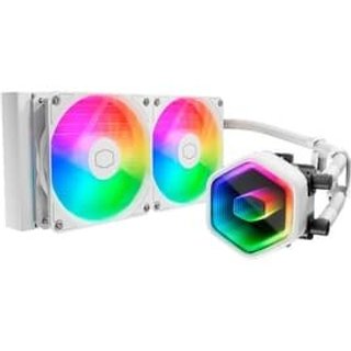 Water Cooler Para Processador Cooler Master MasterLiquid ML240 Core II White ARGB, Radiador 240mm, Iluminação ARGB - MLW-D24M-A18PA-RW