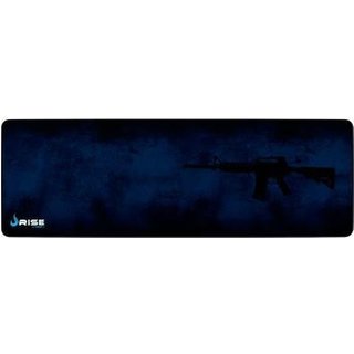 Mousepad Gamer Rise Mode Speed, M4A1, Estendido (900x300mm), Azul - RG-MP-06-M4A