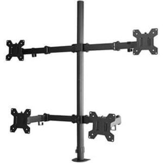 Suporte para 4 Monitores 10" a 32" PIX, Ajustável, Morsa, Preto - PX-200M