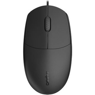Mouse Óptico Rapoo N100C, 1000 DPI, Design Ambidestro, Plug & Play, USB, Preto - N100C
