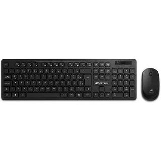 Kit Teclado + Mouse Sem Fio C3Tech, ABNT2, 1000DPI, Preto - K-W20BK