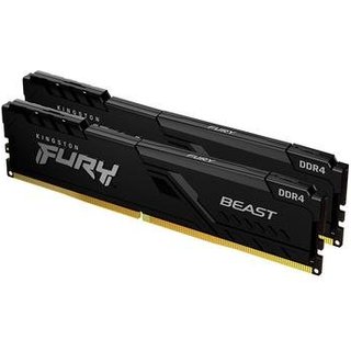 Memória RAM Kingston Fury Beast, 64GB (2x32GB), 3200MHz, DDR4, CL16, Preto - KF432C16BBK2/64