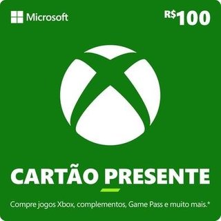 Gift Card Xbox: 100 Reais - Código Digital