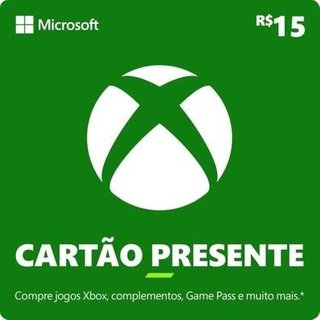 Gift Card Xbox: 15 Reais - Código Digital