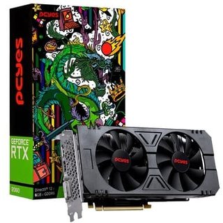 Placa de Vídeo PCyes NVIDIA RTX 2060 Graffiti Series, 6GB, GDDR6, Preto - PA2060RTX6GDF