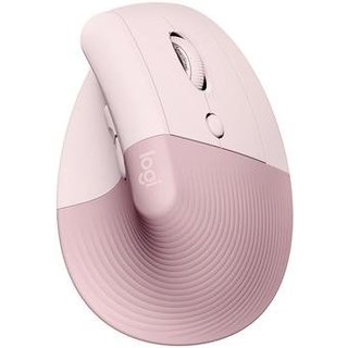 Mouse Sem Fio Logitech Lift, 4000 DPI, 6 Botões, Bluetooth, Ergonômico, USB, Rose - 910-006472