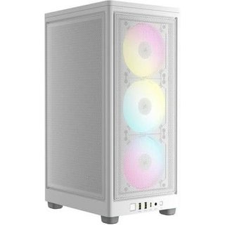 Gabinete Gamer Corsair 2000D RGB Airflow, Mini-ITX, 3x Cooler Fan RGB Slim, Branco - CC-9011247-WW