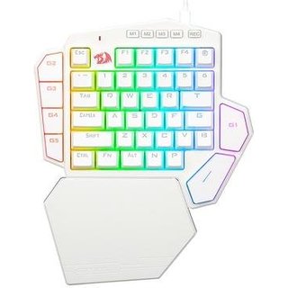 Teclado Mecanico Gamer Ditix, RGB, Switch Blue, 7 teclas programáveis, Apoio para palma destacável, Branco - K601W-RGB