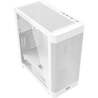 Gabinete Gamer Redragon Aeroglass, Mid Tower, E-ATX, Lateral em Vidro Temperado, Sem FANs, Branco - CA-602W