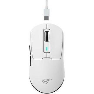 Mouse Gamer Sem Fio Havit MS969SE White, 8000 DPI, 6 Botões, Wireless, Bluetooth e USB-C, Branco
