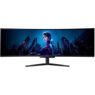Monitor Gamer Curvo Acer Predator X49 OLED 49", DQHD, 240Hz, 0.03ms, FreeSync Premium, HDR 400, USB-C, Altura Ajustável, Preto - UM.SXXAA.X02