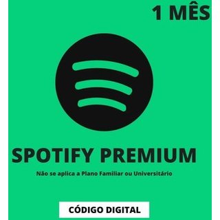 Cartão Presente 1 Mês de Spotify - Premium Individual