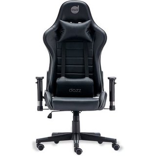Cadeira Gamer DAZZ PRIME X V2, para Até 140KG, Inclinação 180 Graus, Claase 4 Preto e Cinza - 62000154