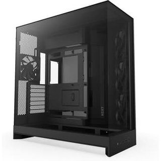 Gabinete Gamer NZXT H9 Flow (2025) Dual-Chamber, Mid Tower, ATX, Lateral em Vidro, Preto - CM-H92FB-01