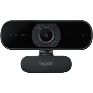 Webcam Rapoo C260 FHD 1080P, Autofoco, Microfone com Cancelamento de Ruído, Preto - C260