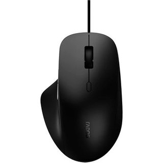 Mouse Óptico Rapoo N500, 3600 DPI, 6 Botões, Design Ambidestro, Ergonômico, Preto - N500