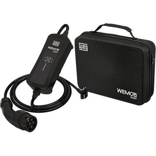 Carregador Portátil para Veículos Elétricos WEG WEMOB Easy, 4,8 kW, Bivolt, Conector Tipo 2, Cabo de 5m, IP65 - WEMOB-E-004-1T2-PBR