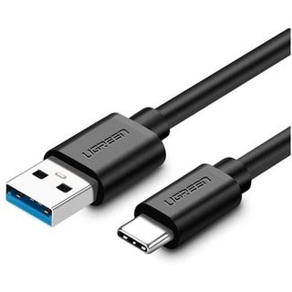 Cabo USB-A para Tipo C Ugreen, 3.0, Niquelado, 1.5m, Preto - UG-20883