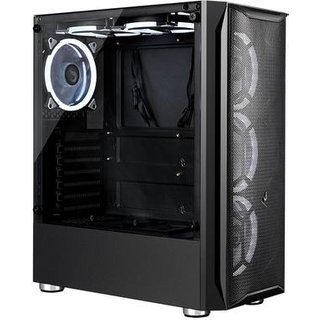 Gabinete Gamer Rise Mode Z3 Glass, Lateral em Vidro Fumê, Sem FANs, Preto - RM-Z03-03-FB