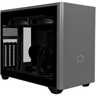 Gabinete Cooler Master MasterBox NR200P Max, Lateral em Vidro Temperado, Mini ITX, Fonte e Water Cooler, Cinza Escuro - NR200P-MCNN85-SL0