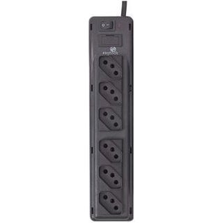 Protetor Eletrônico Ragtech, com 6 Tomadas, Cabo 1,5m, Bivolt, Preto - 2027