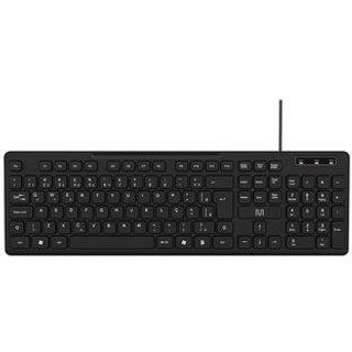 Teclado Multi Soft Silence, USB, ABNT2, Design Chocolate, Preto - TC144