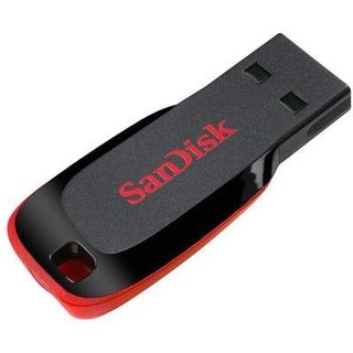 Pen Drive 64GB SanDisk Cruzer Blade, USB 2.0, Preto - SDCZ50-064G-B35